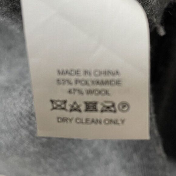 KATE SPADE Sweater Women XS Gray Embroidered Winking Face Pullover Wool Blend - Picture 10 of 10